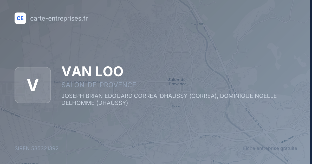 VAN LOO — 535321392 — fiche entreprise