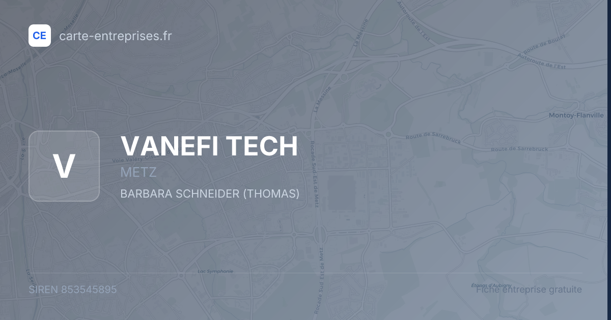 VANEFI TECH — 853545895 — fiche entreprise
