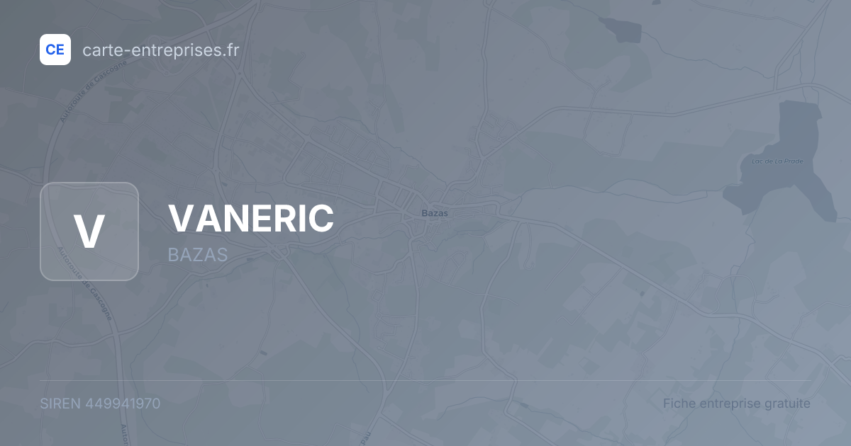 VANERIC — 449941970 — fiche entreprise