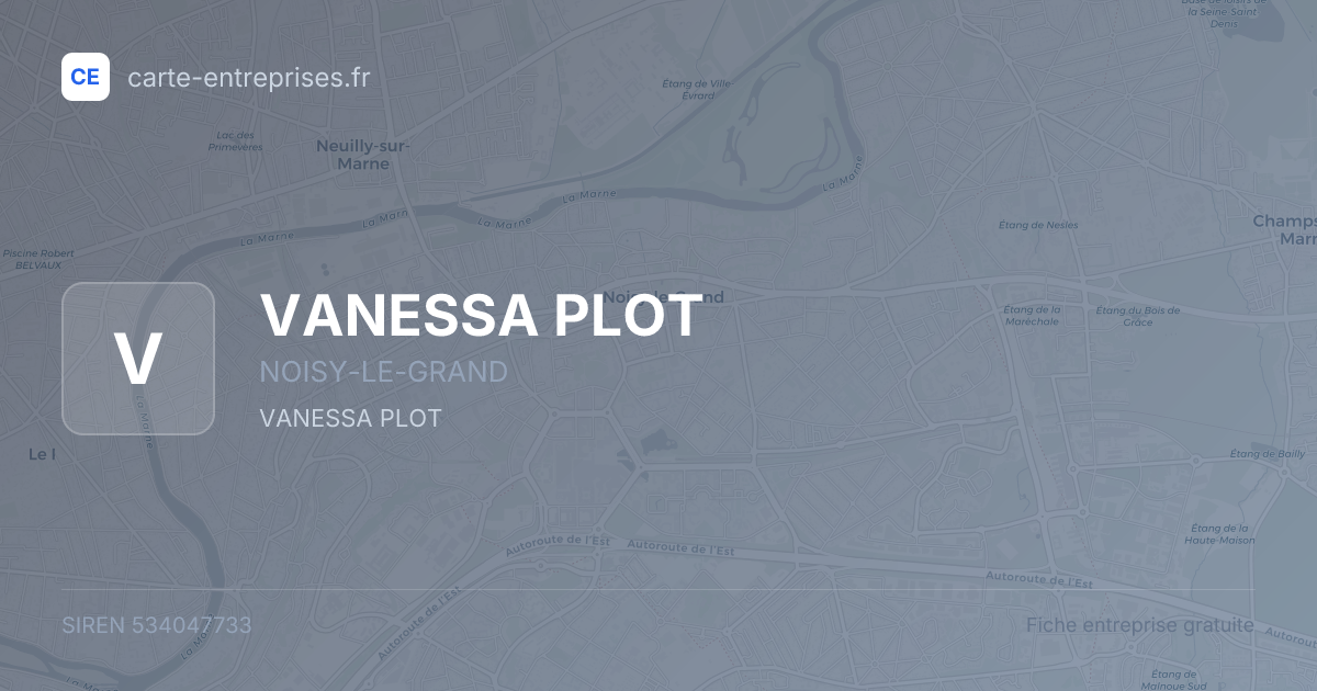 VANESSA PLOT — 534047733 — fiche entreprise