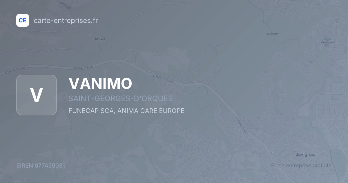VANIMO — 977459031 — fiche entreprise