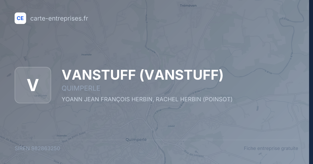 VANSTUFF — 982863250 — fiche entreprise