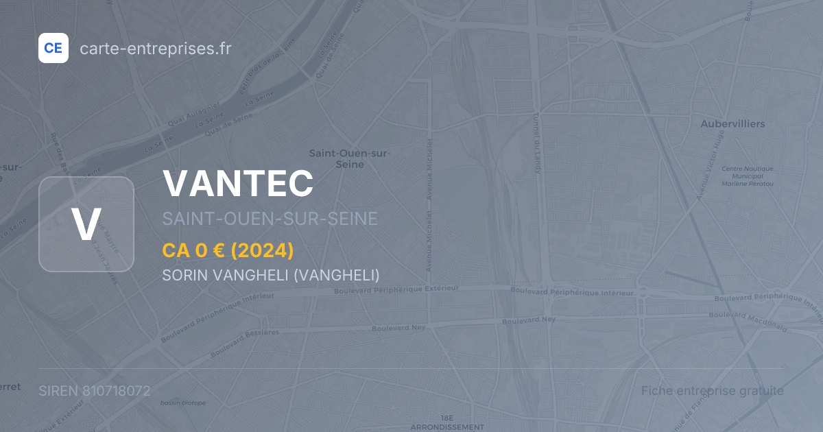 VANTEC — 810718072 — fiche entreprise
