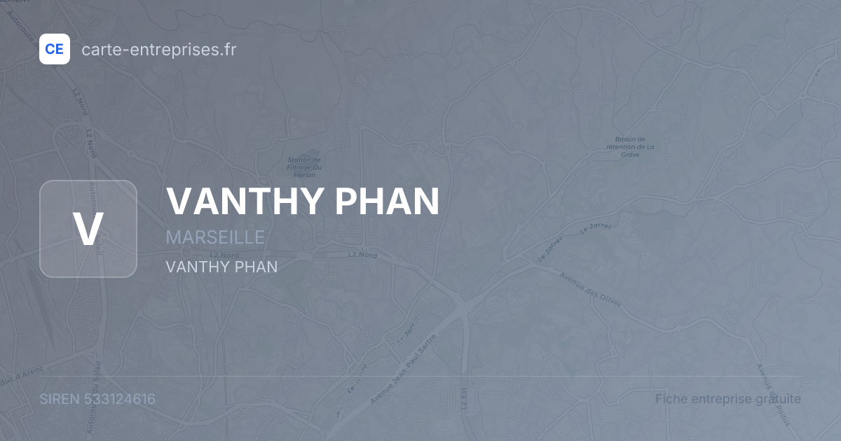 VANTHY PHAN — 533124616 — fiche entreprise