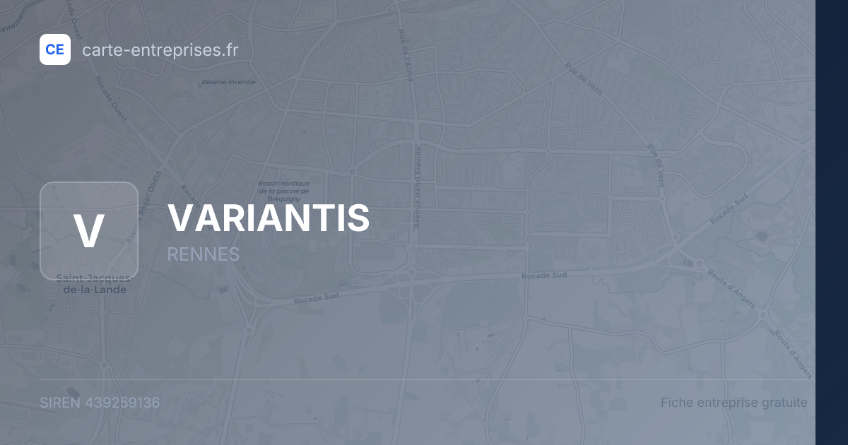 VARIANTIS — 439259136 — fiche entreprise