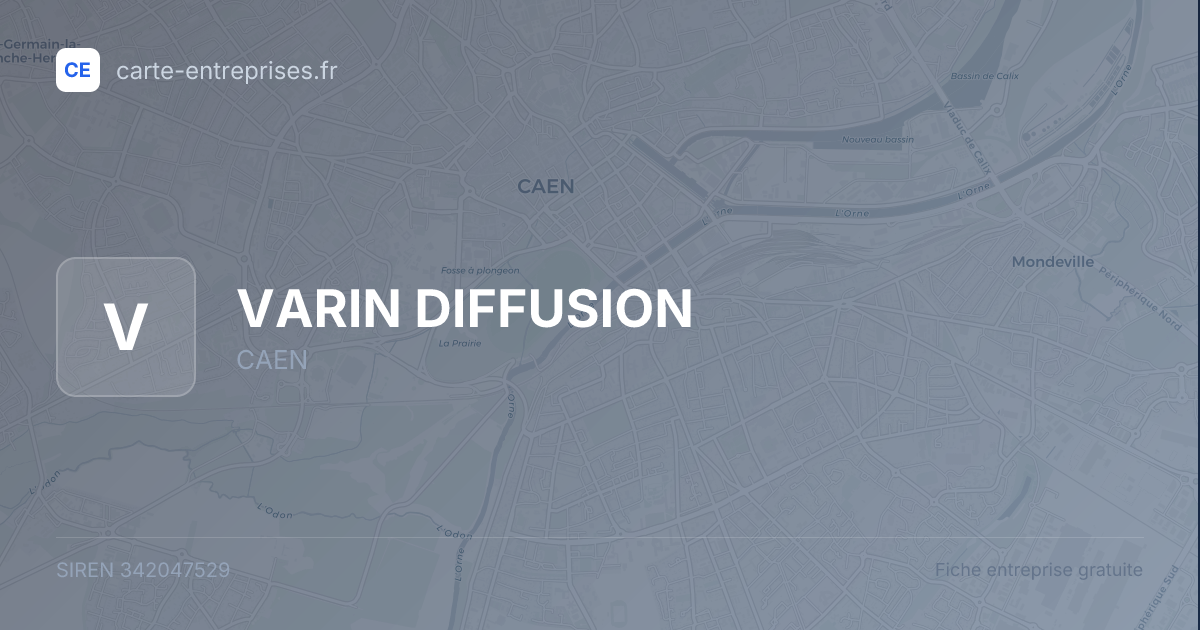 VARIN DIFFUSION — 342047529 — fiche entreprise