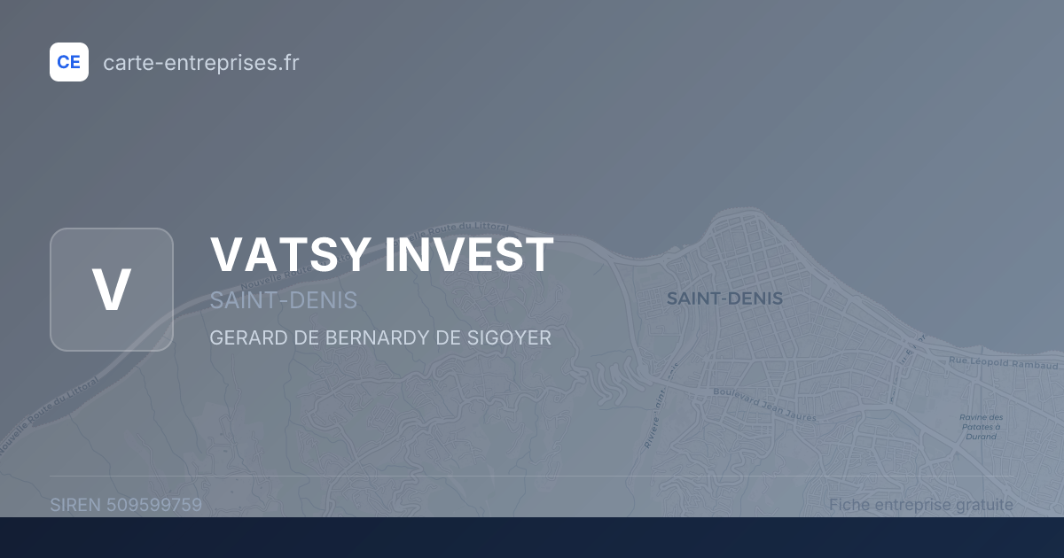 VATSY INVEST — 509599759 — fiche entreprise