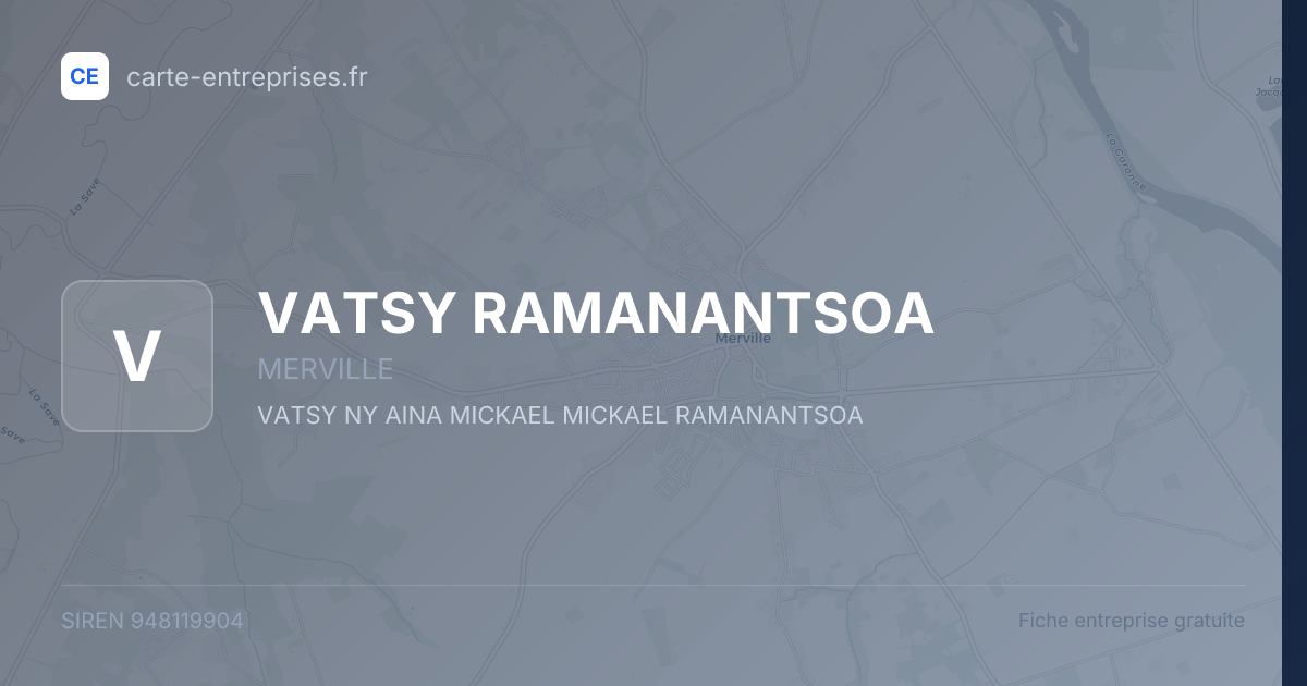 VATSY RAMANANTSOA — 948119904 — fiche entreprise
