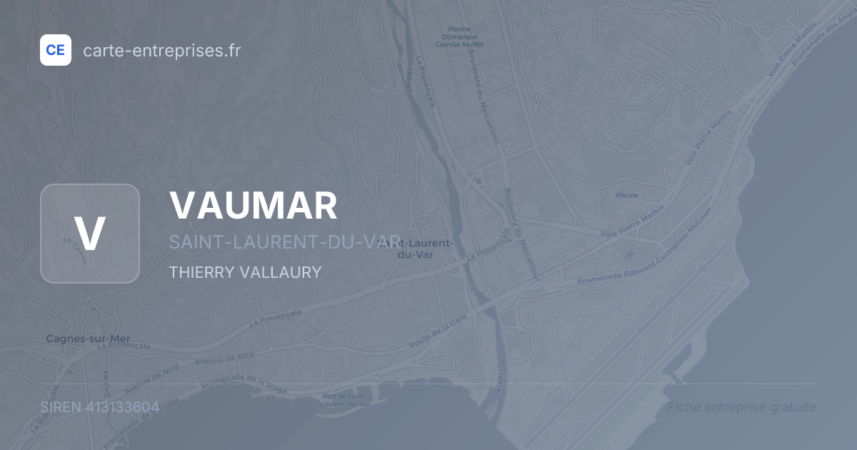 VAUMAR — 413133604 — fiche entreprise