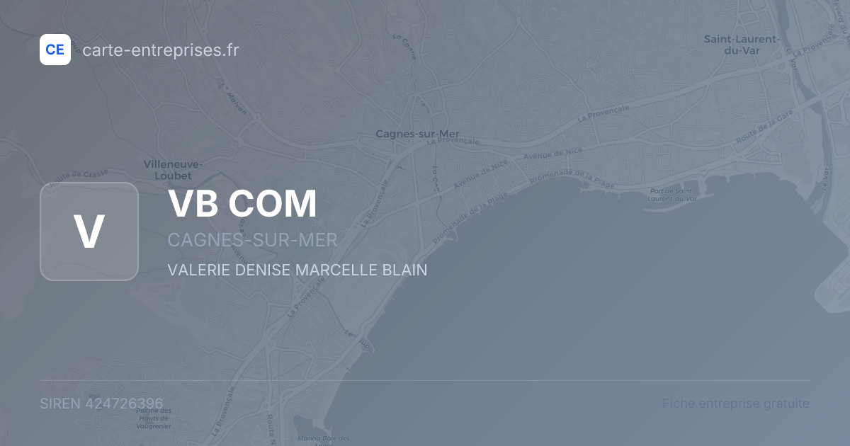 VB COM — 424726396 — fiche entreprise
