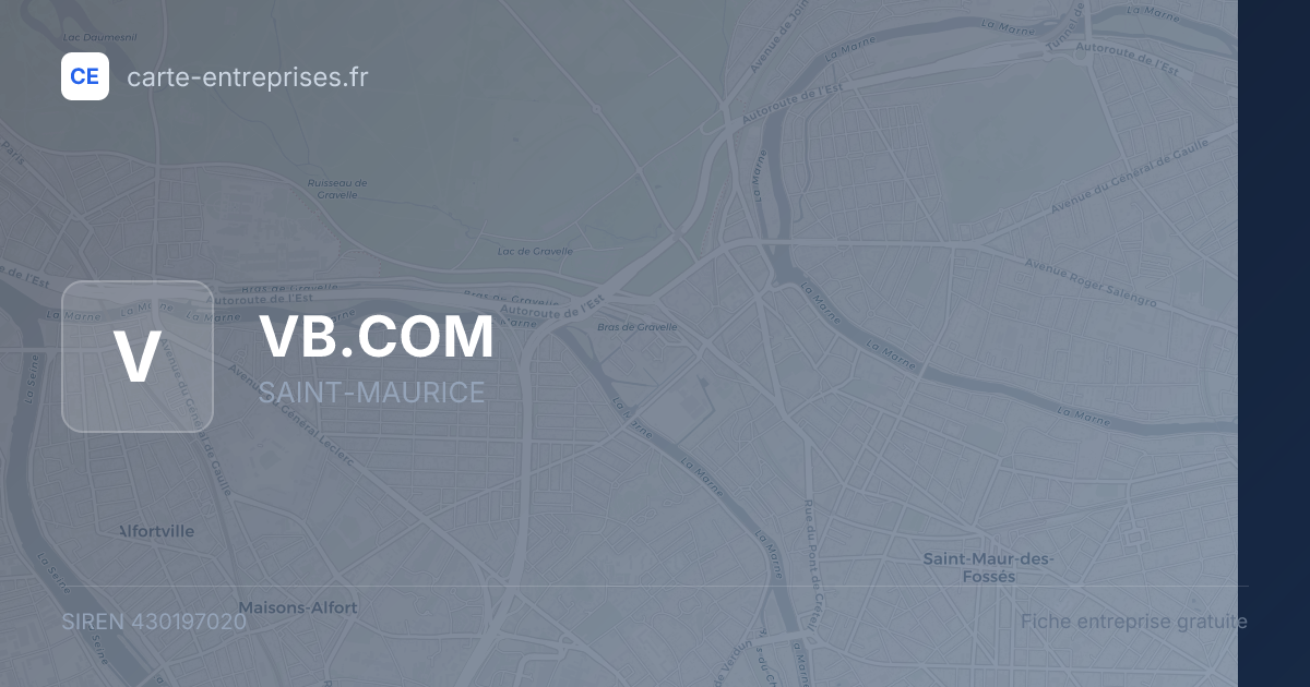 VB.COM — 430197020 — fiche entreprise