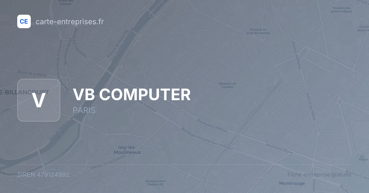 VB COMPUTER — 479124992 — fiche entreprise