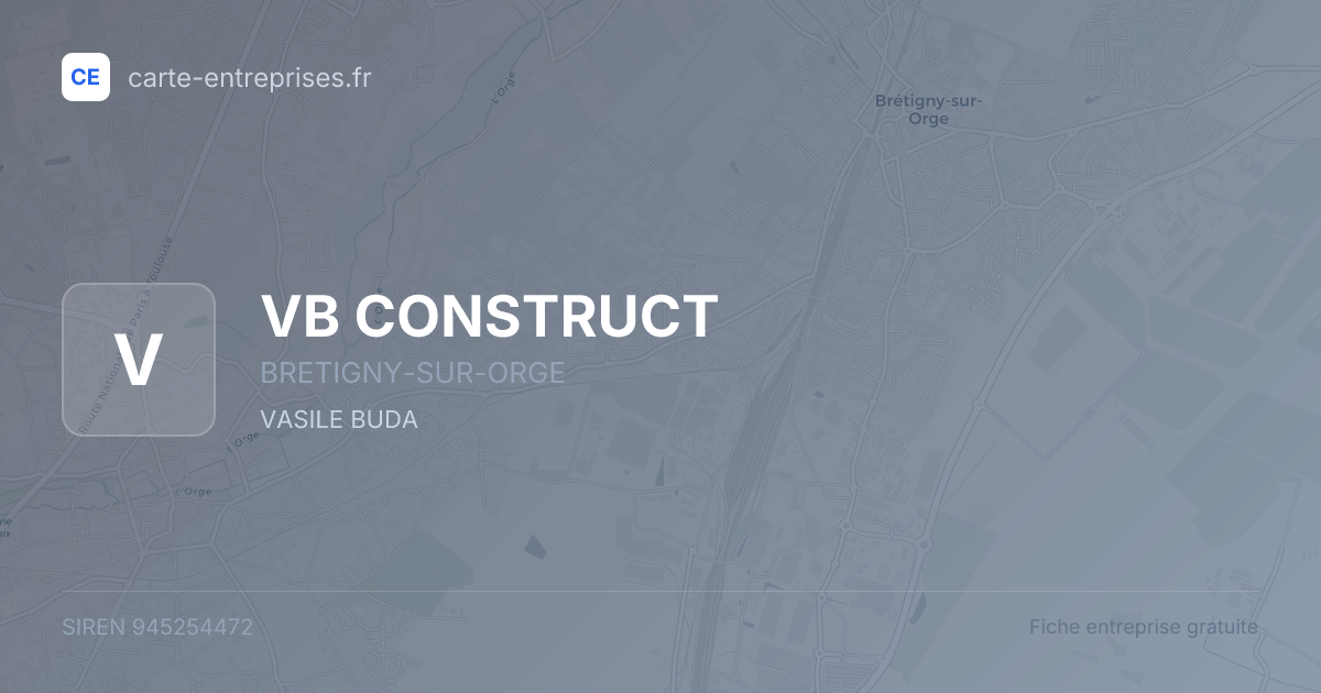 VB CONSTRUCT — 945254472 — fiche entreprise