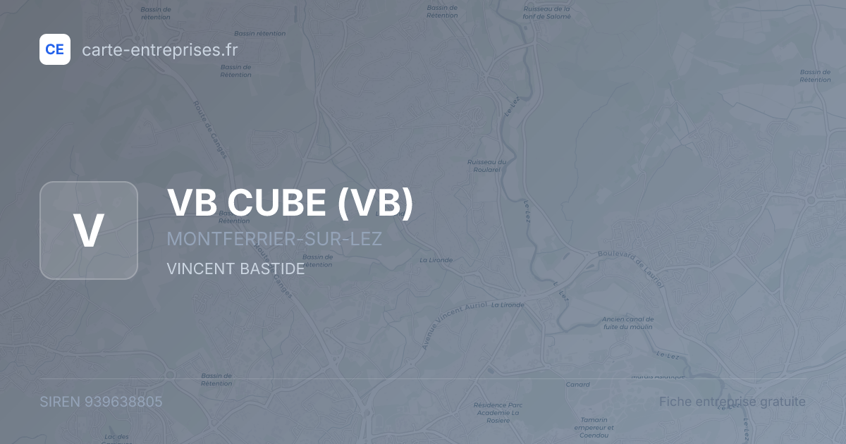VB CUBE (VB) — 939638805 — fiche entreprise
