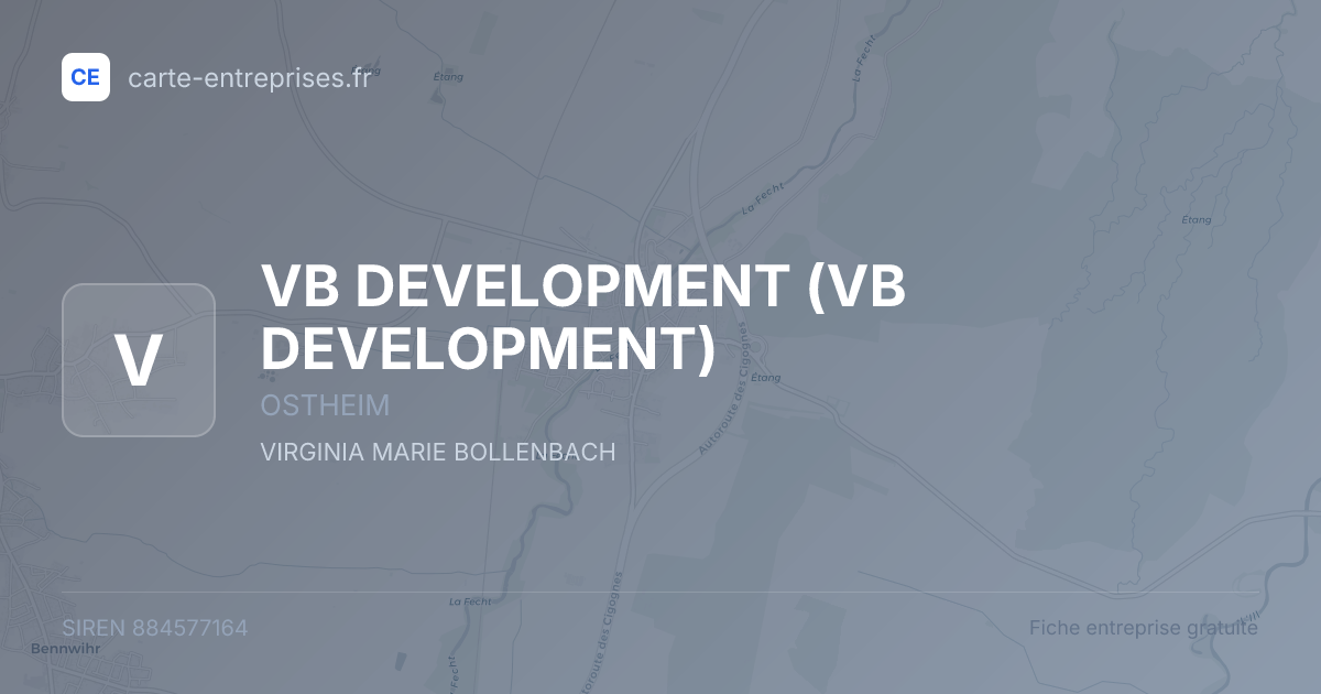 VB DEVELOPMENT — 884577164 — fiche entreprise