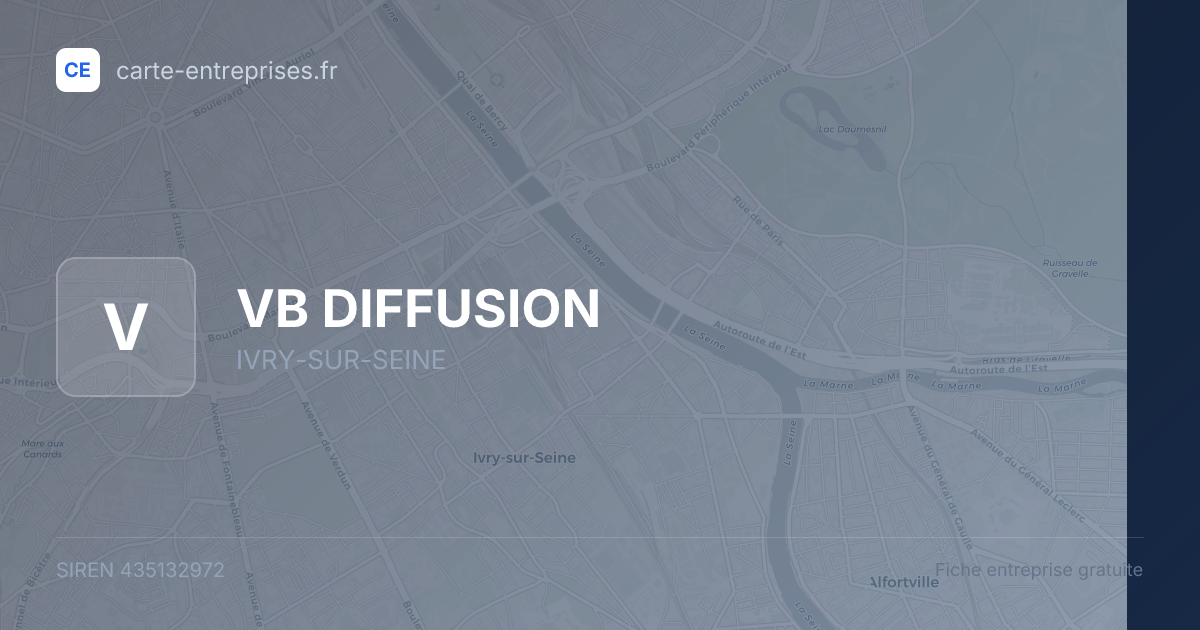 VB DIFFUSION — 435132972 — fiche entreprise