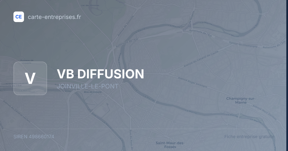 VB DIFFUSION — 498660174 — fiche entreprise