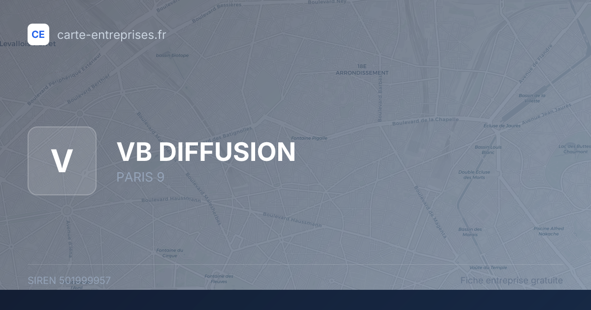 VB DIFFUSION — 501999957 — fiche entreprise