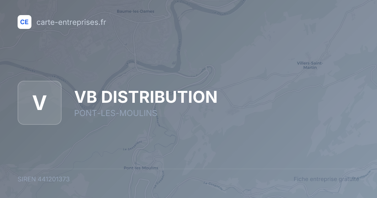 VB DISTRIBUTION — 441201373 — fiche entreprise