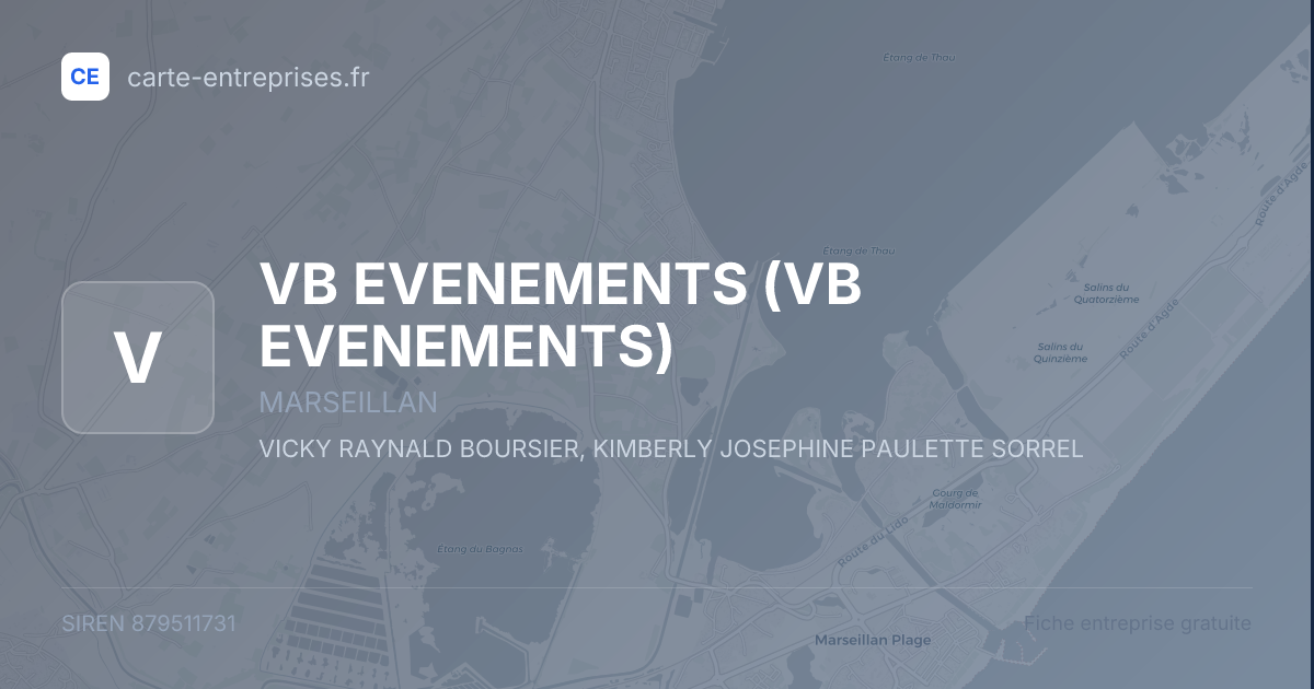VB EVENEMENTS — 879511731 — fiche entreprise