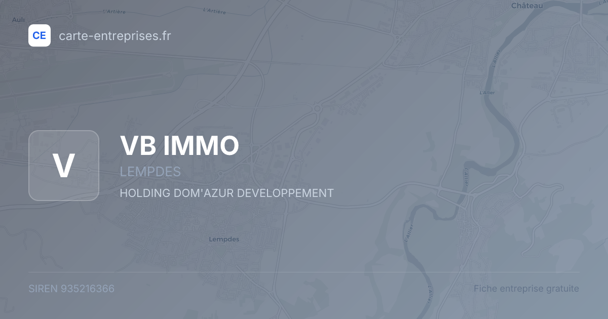 VB IMMO — 935216366 — fiche entreprise