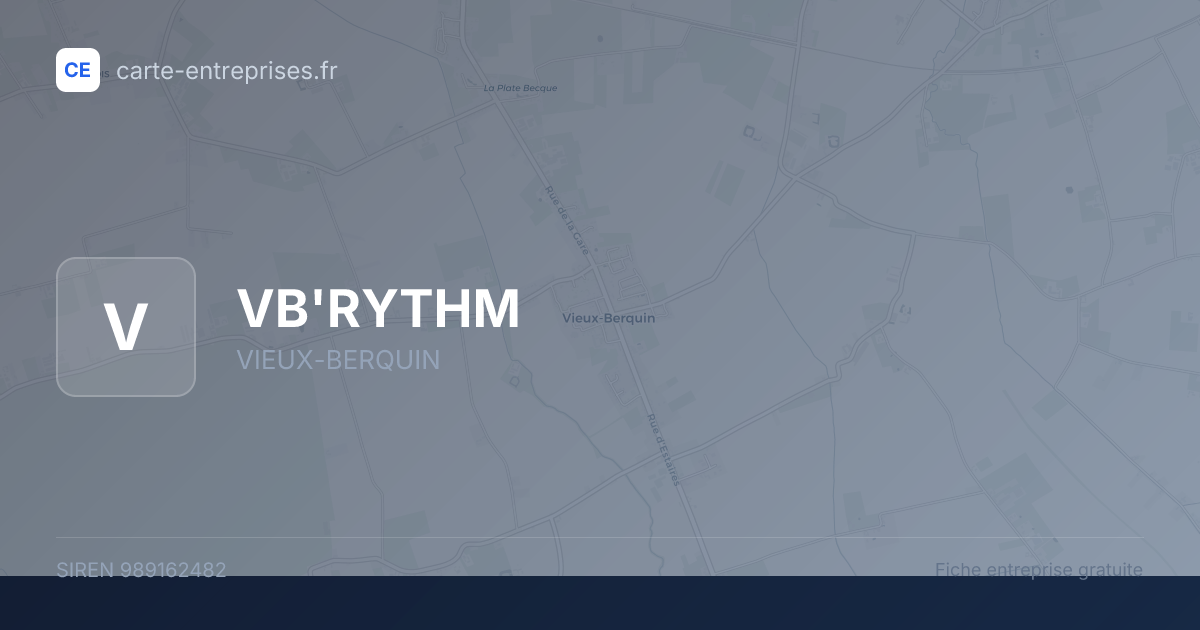 VB'RYTHM — 989162482 — fiche entreprise