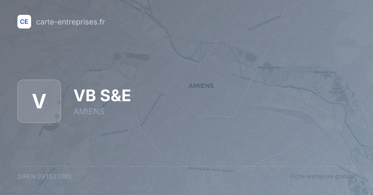 VB S&E — 393533385 — fiche entreprise
