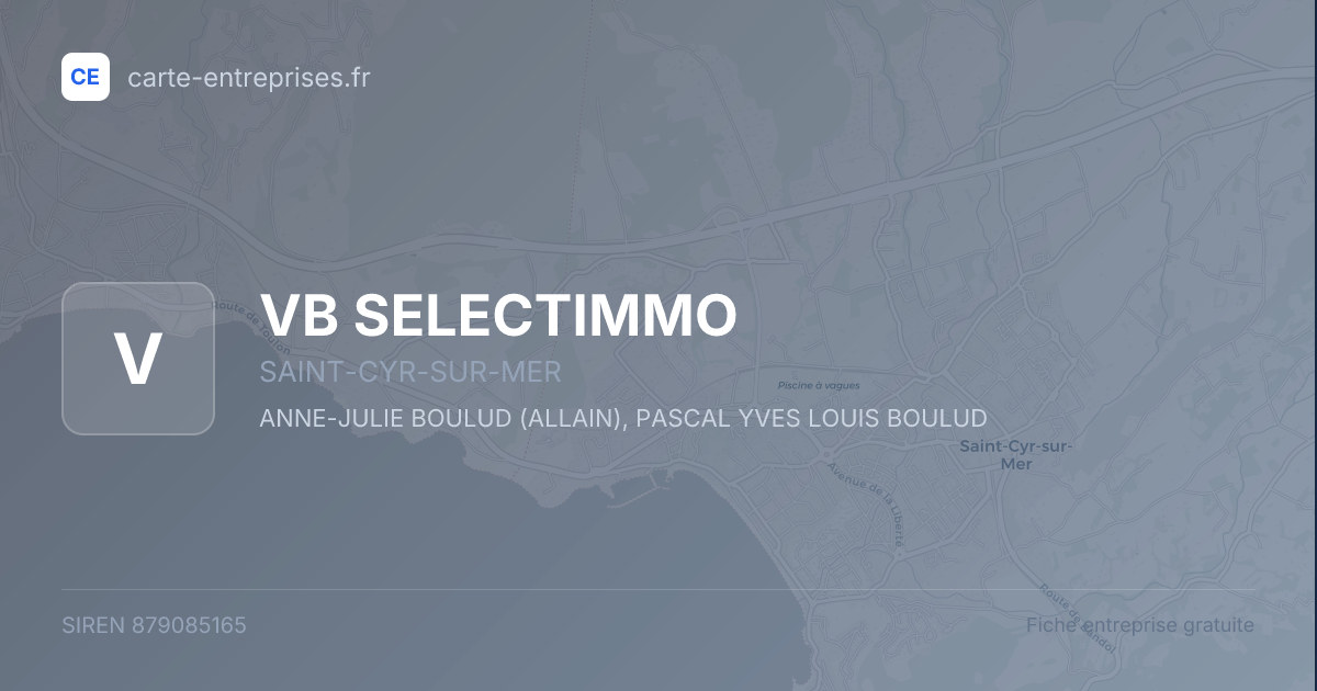 VB SELECTIMMO — 879085165 — fiche entreprise