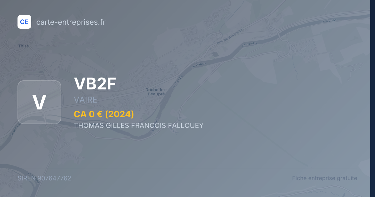 VB2F — 907647762 — fiche entreprise