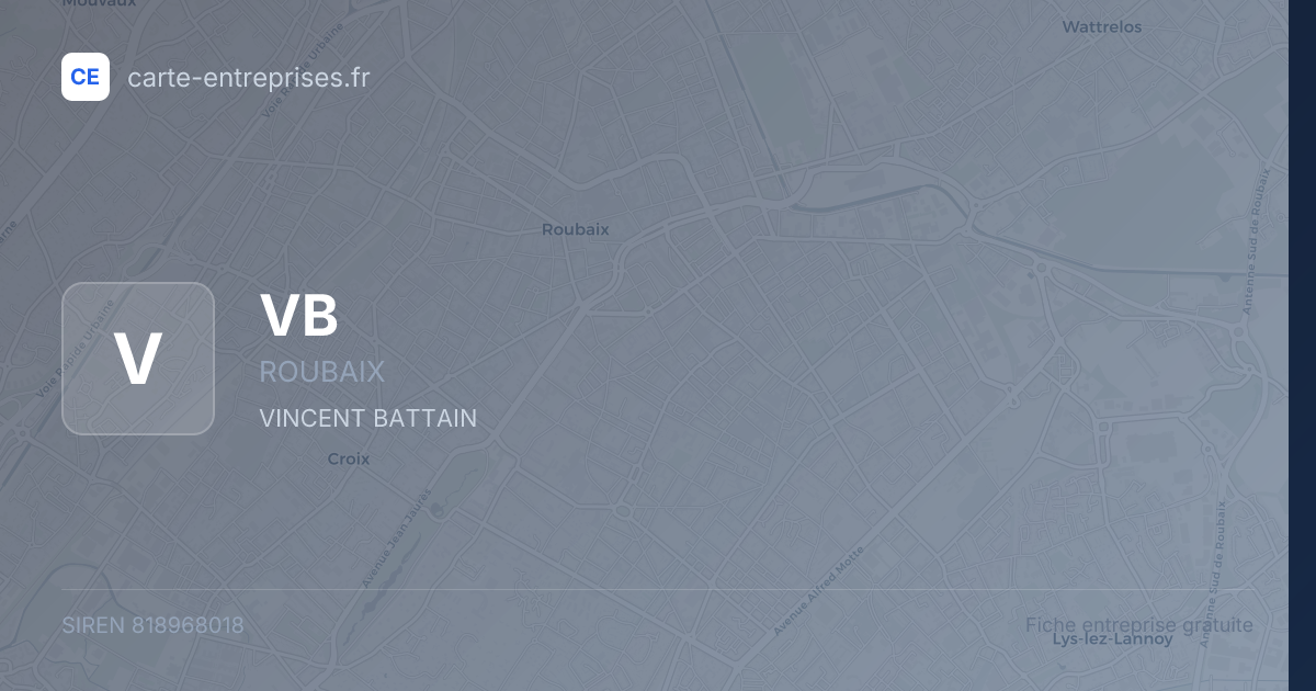 VB — 818968018 — fiche entreprise