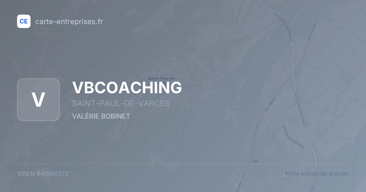 VBCOACHING — 941566572 — fiche entreprise