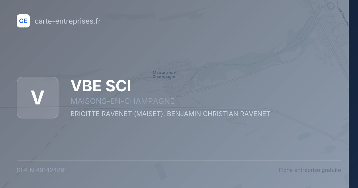VBE SCI — 491424891 — fiche entreprise