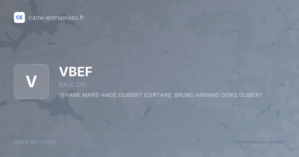 VBEF — 982731283 — fiche entreprise