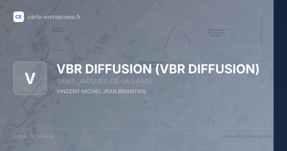 VBR DIFFUSION — 797541604 — fiche entreprise