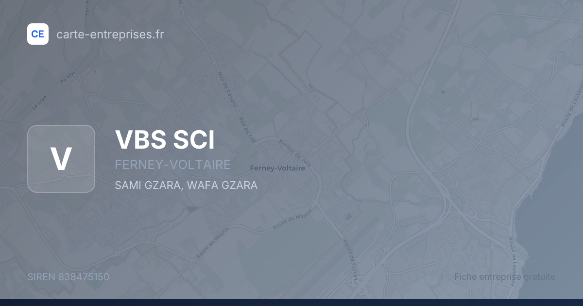 VBS SCI — 838475150 — fiche entreprise