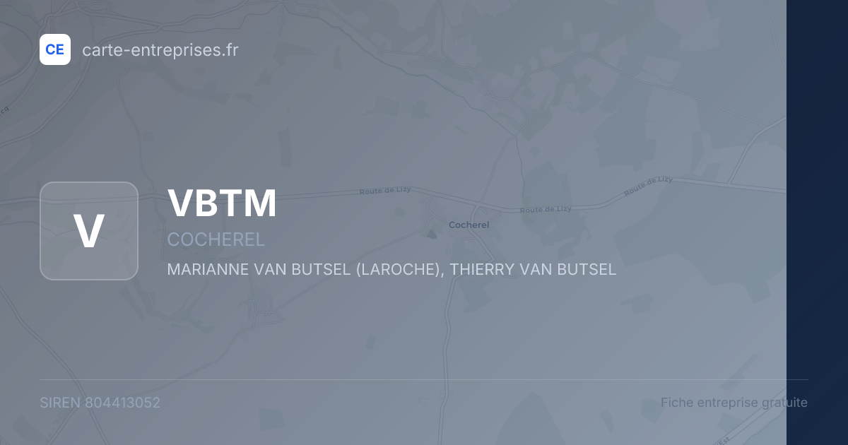 VBTM — 804413052 — fiche entreprise