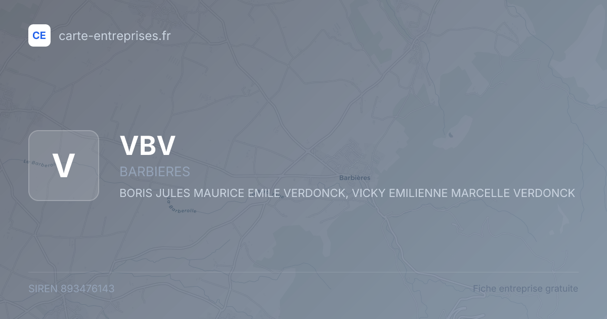 VBV — 893476143 — fiche entreprise