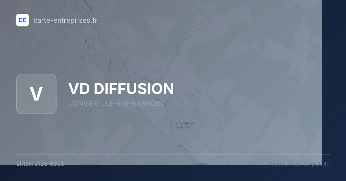 VD DIFFUSION — 312616808 — fiche entreprise