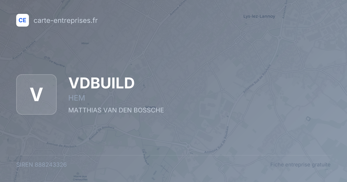 VDBUILD — 888243326 — fiche entreprise