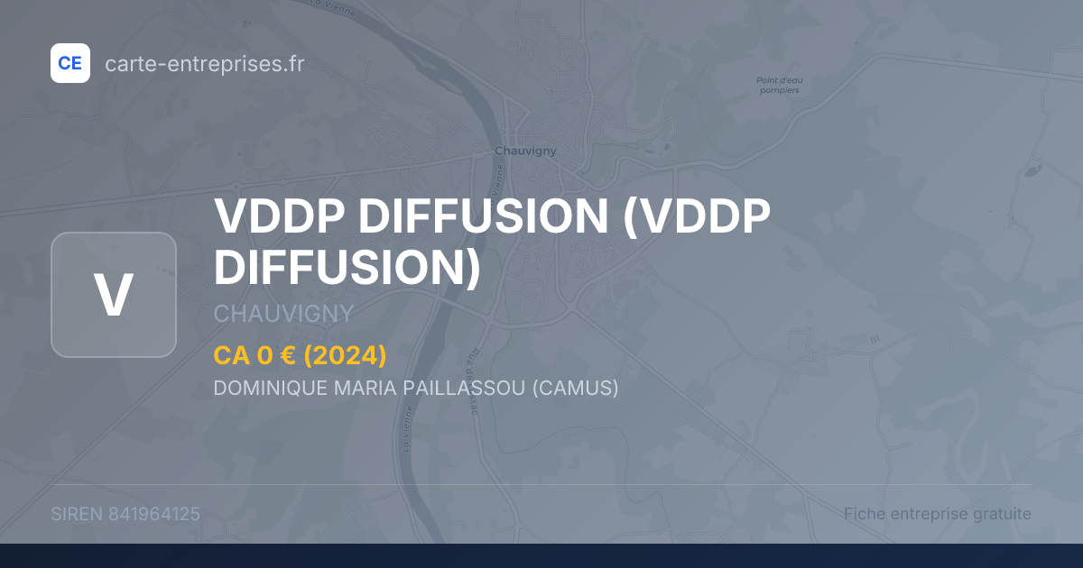 VDDP DIFFUSION — 841964125 — fiche entreprise