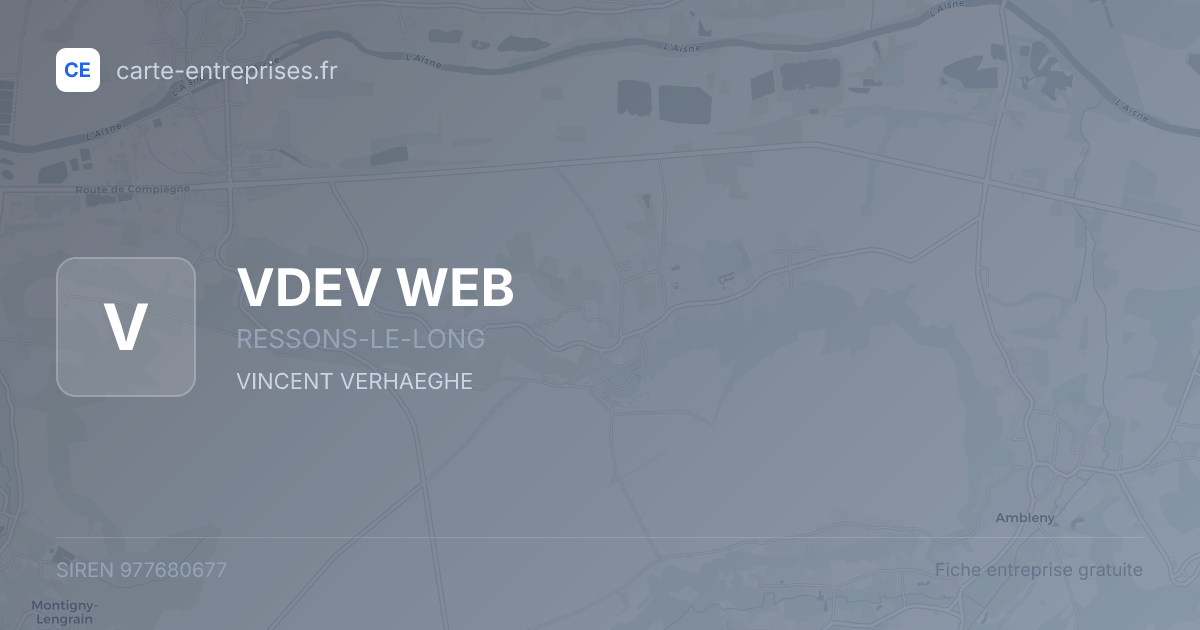 VDEV WEB — 977680677 — fiche entreprise
