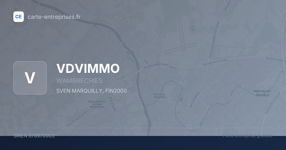 VDVIMMO — 878970003 — fiche entreprise