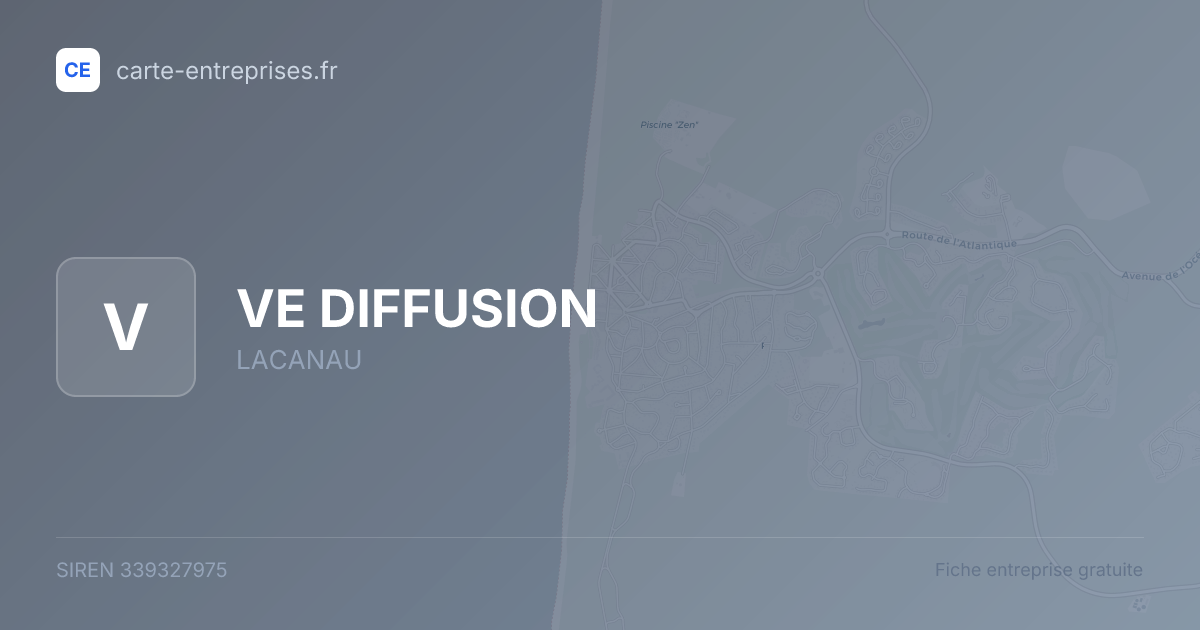 VE DIFFUSION — 339327975 — fiche entreprise