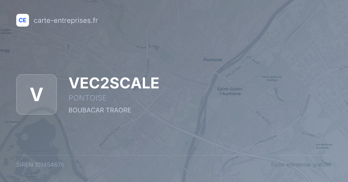 VEC2SCALE — 101454676 — fiche entreprise
