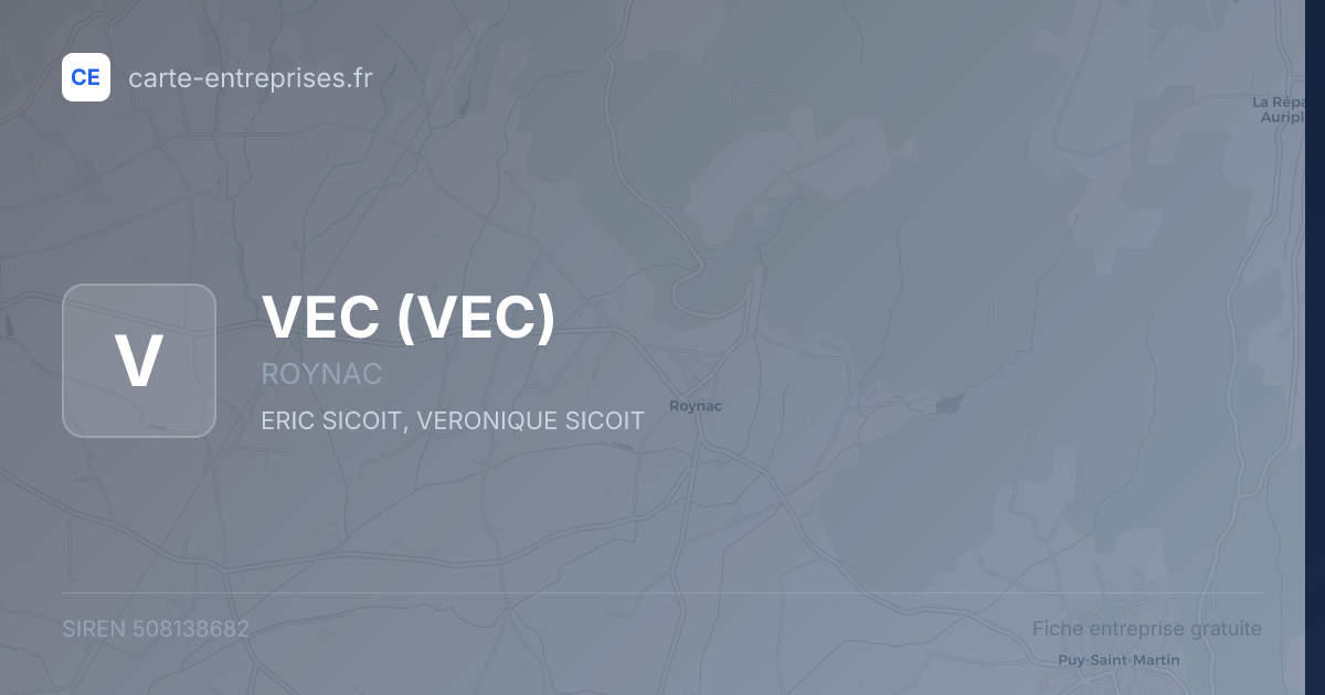 VEC — 508138682 — fiche entreprise