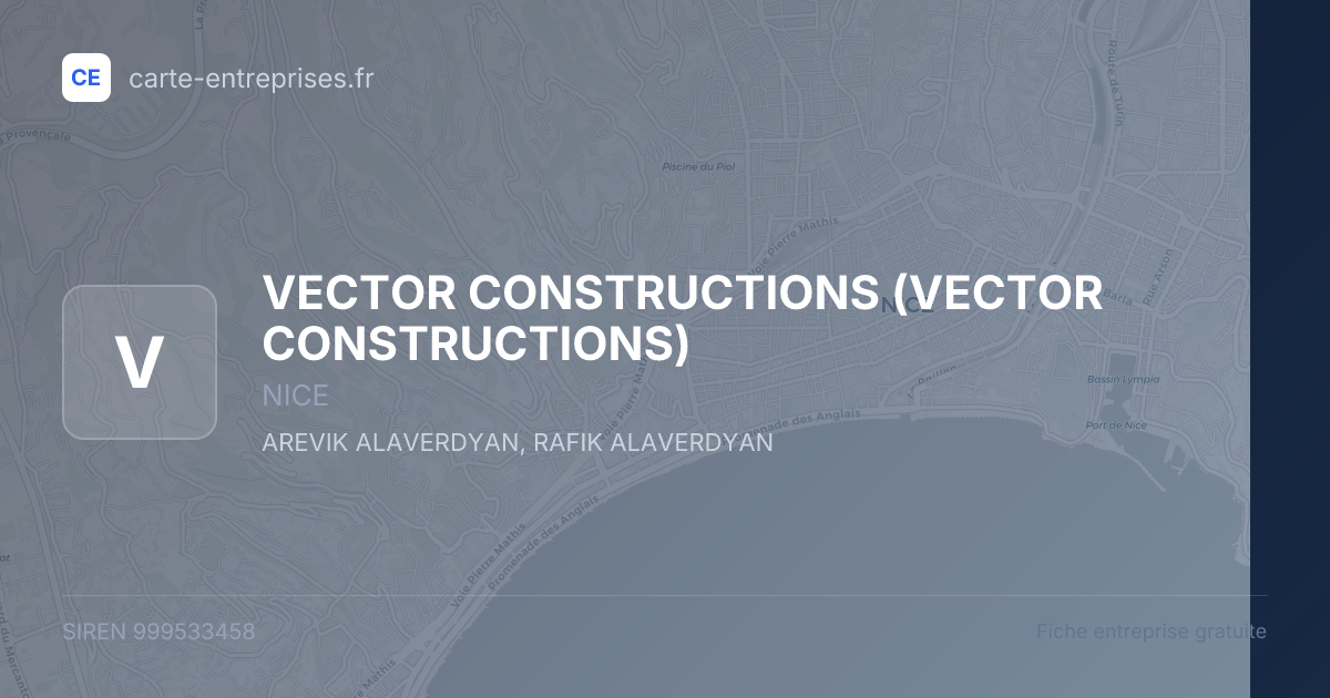 VECTOR CONSTRUCTIONS — 999533458 — fiche entreprise
