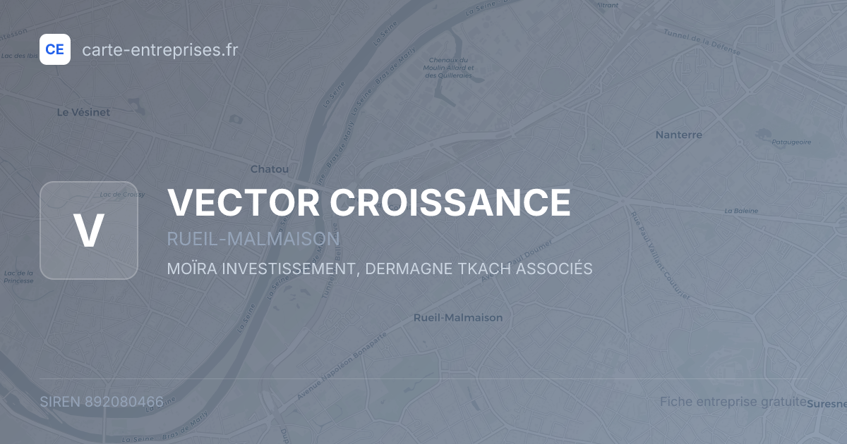 VECTOR CROISSANCE — 892080466 — fiche entreprise