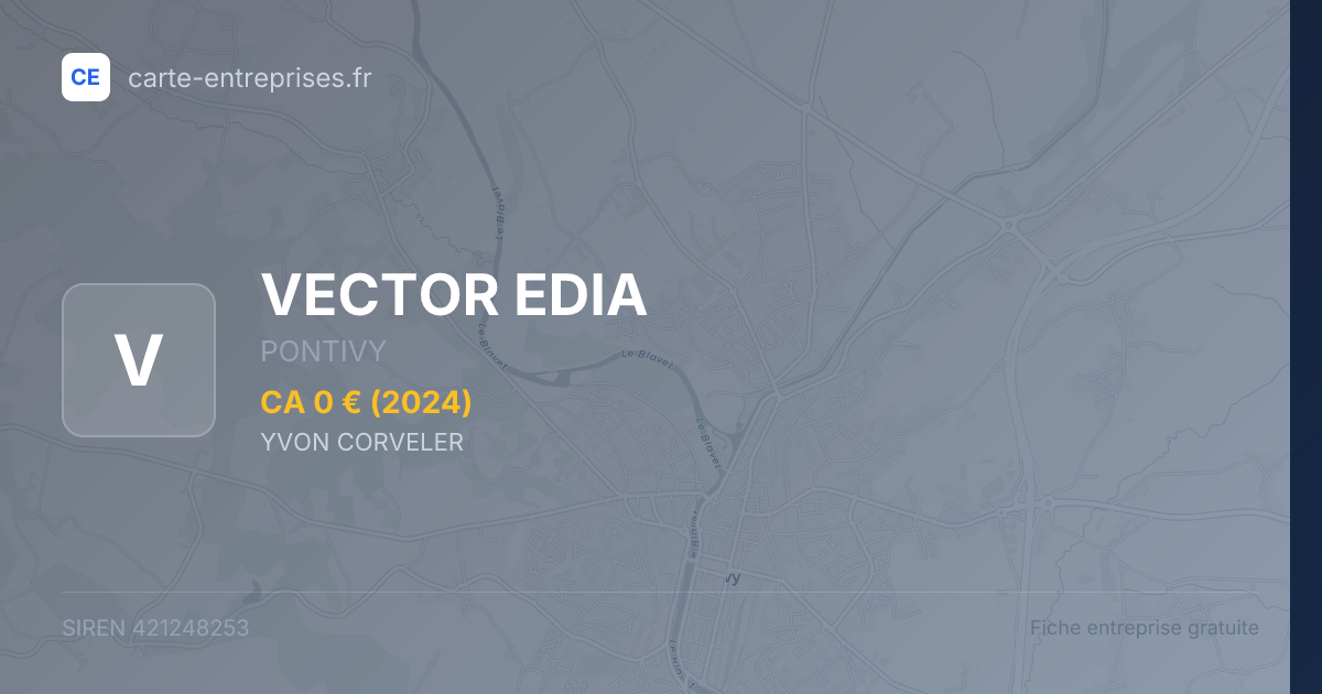 VECTOR EDIA — 421248253 — fiche entreprise