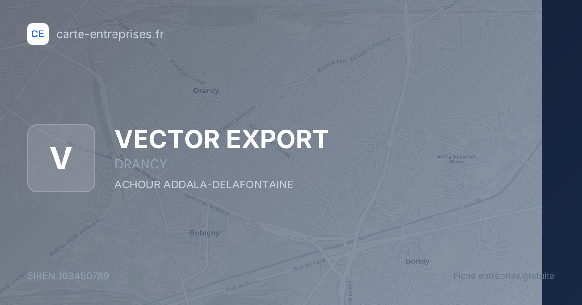 VECTOR EXPORT — 103450789 — fiche entreprise