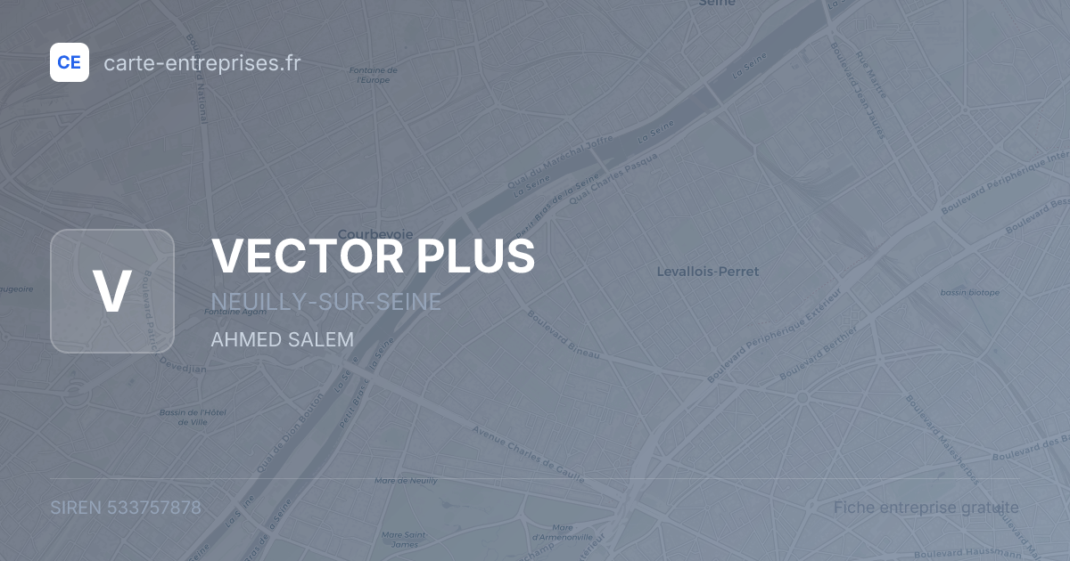 VECTOR PLUS — 533757878 — fiche entreprise